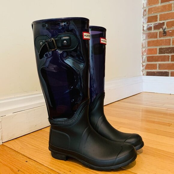 Women HUNTER rain boots size 8 M - Picture 4 of 10